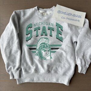 Vintage Michigan State Spartans Football Sweatshirt, Michigan State University